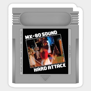 Hard Attack Game Cartridge Sticker